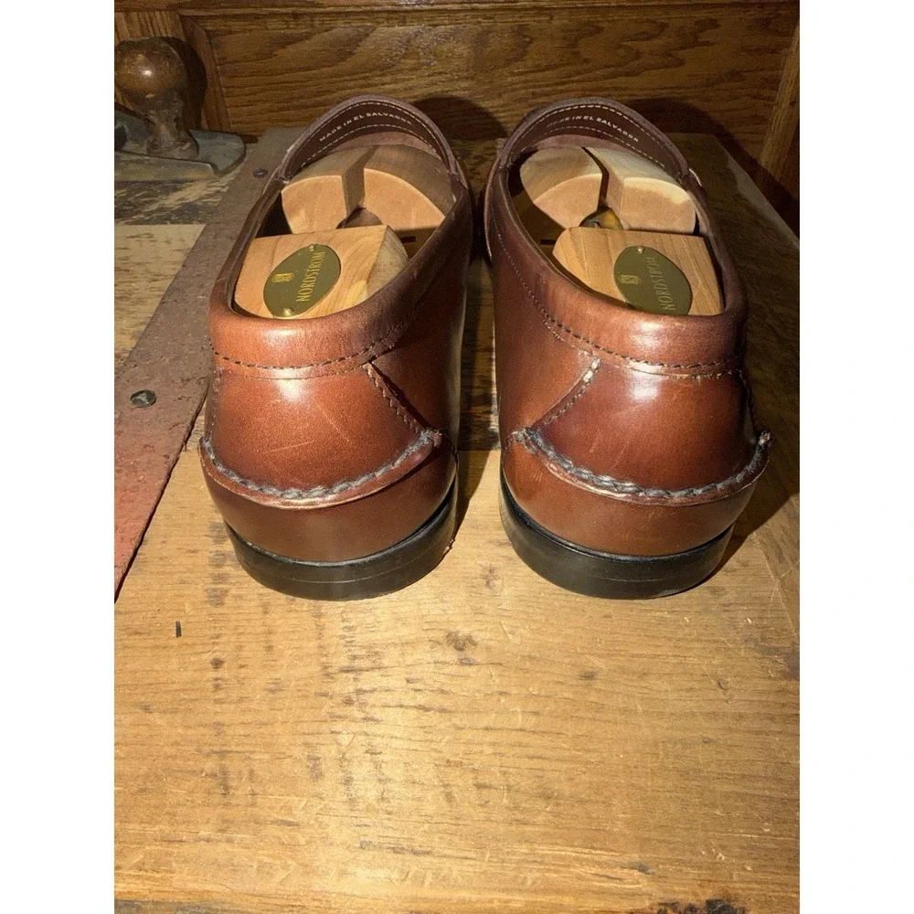 Heartland Leather Penny Loafer Men's‎ 13 Shoes Burgundy EUC